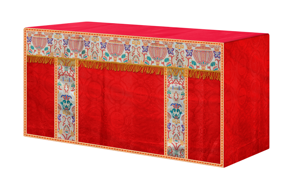 CORONATION TAPESTRY ALTAR CLOTH WITH TRIMS