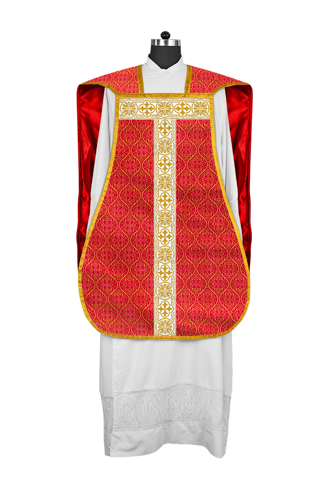 Fiddleback Vestment adorned with lace