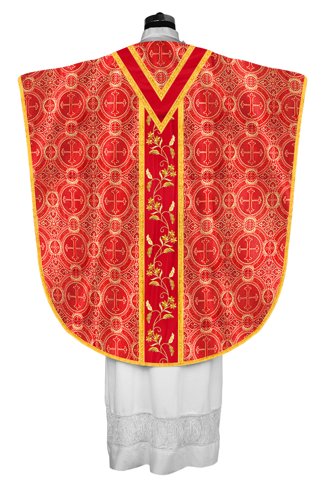 BORROMEAN CHASUBLE WITH FLORAL DESIGN