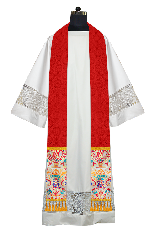 Handmade Liturgical Stole in Coronation Tapestry