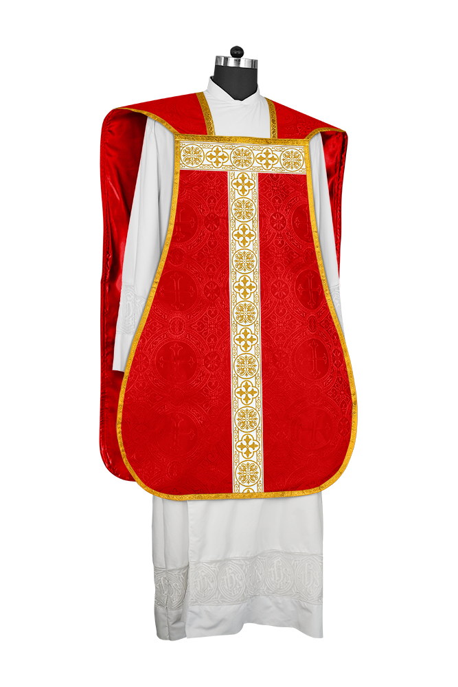 Fiddleback Vestment adorned with lace