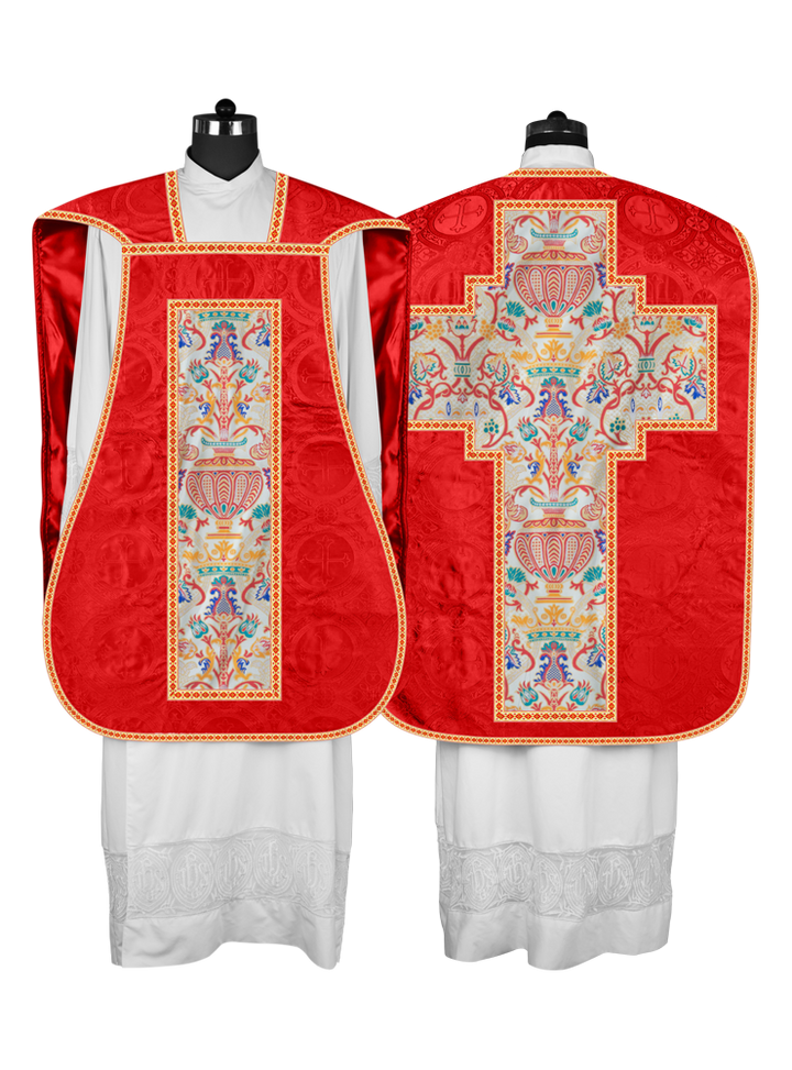 Coronation Tapestry Roman Chasuble with Braided Trims