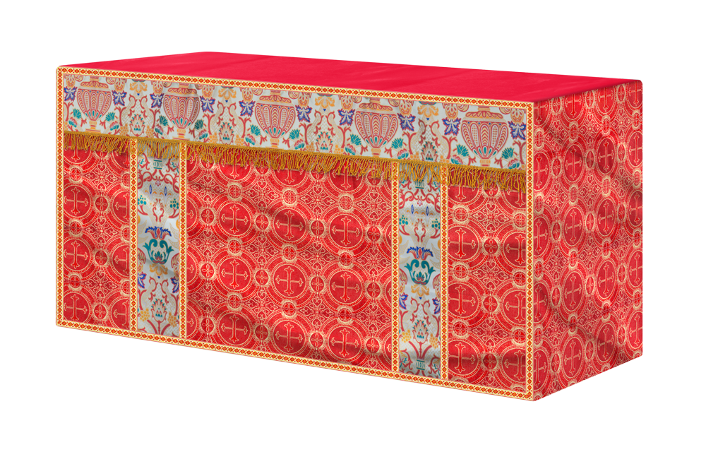 CORONATION TAPESTRY ALTAR CLOTH WITH TRIMS
