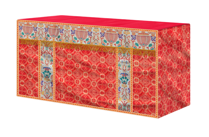 CORONATION TAPESTRY ALTAR CLOTH WITH TRIMS