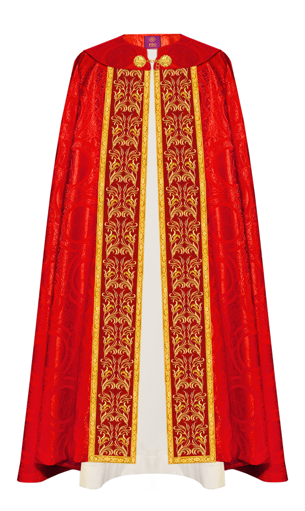 GOTHIC COPE EXECUTED WITH EMBROIDERED ORPHREY