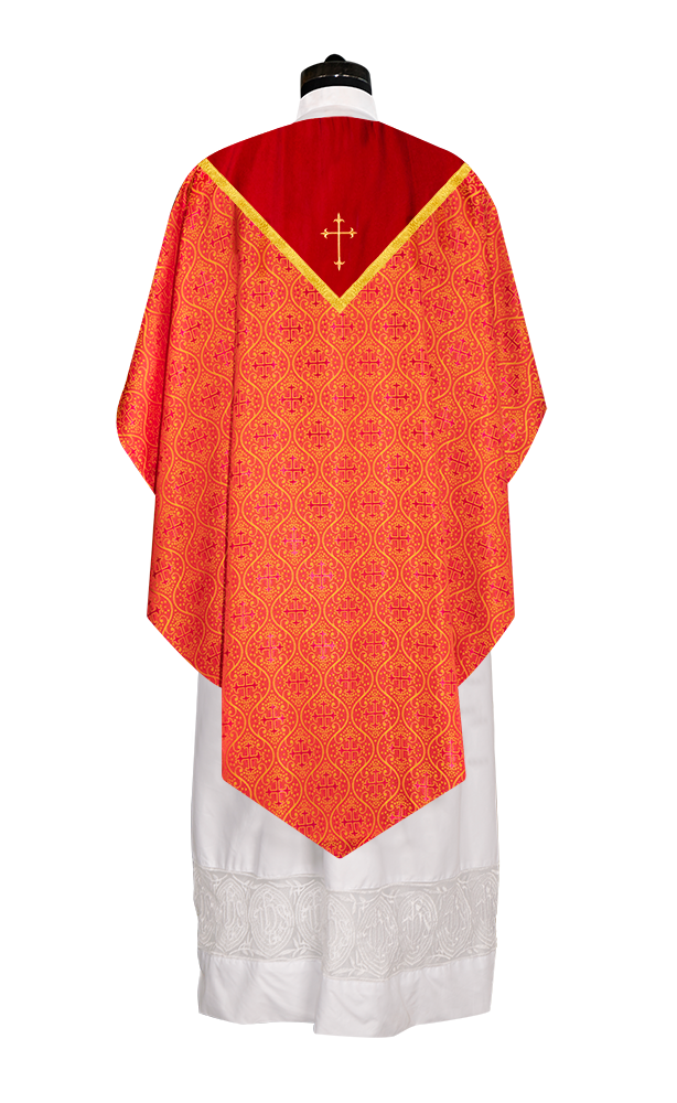 Pugin Chasuble with Adorned Orphrey