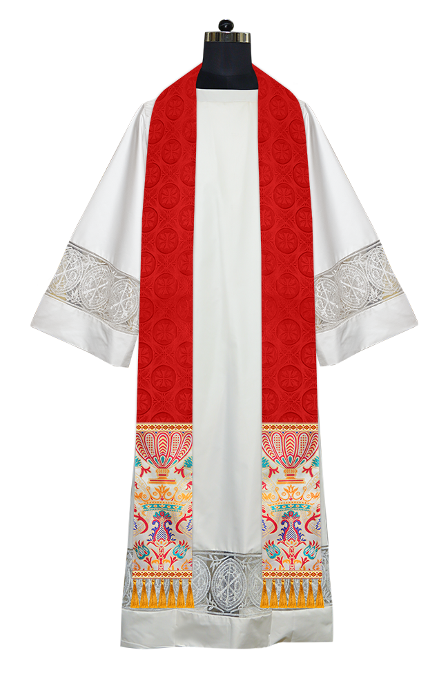 Handmade Liturgical Stole in Coronation Tapestry