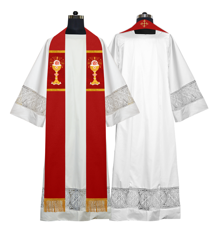 Solemn clergy overlay stole