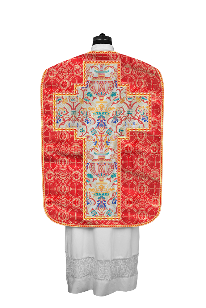 Coronation Tapestry Roman Chasuble with Braided Trims