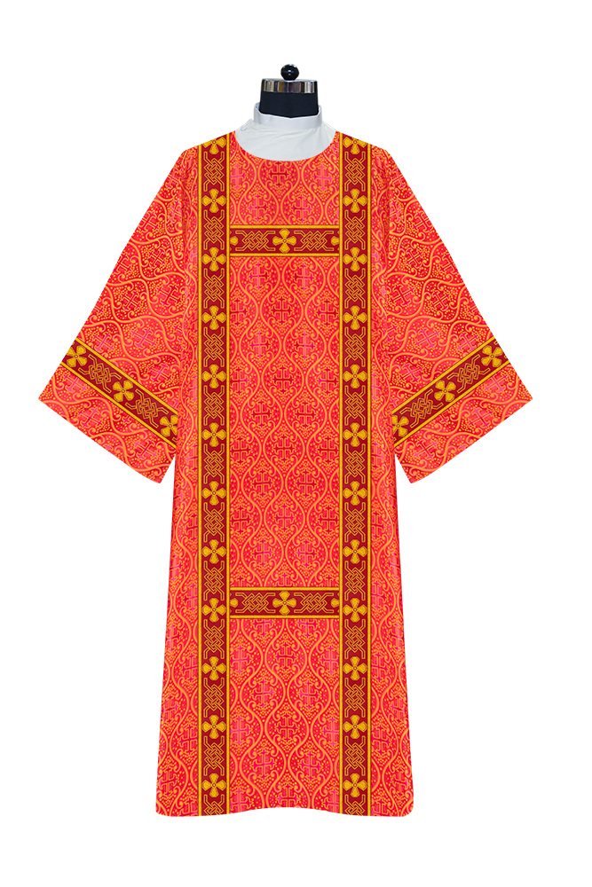 Deacon dalmatics vestments with woven braids