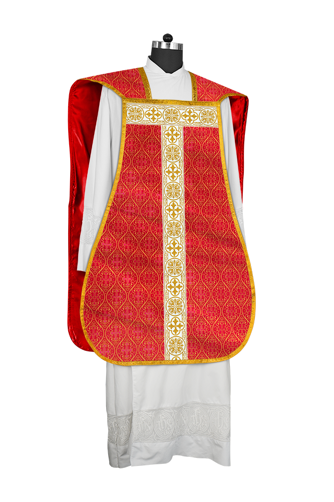 Fiddleback Vestment adorned with lace