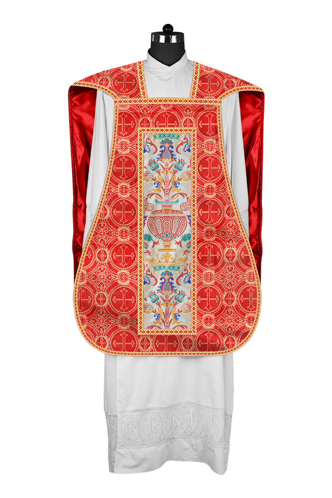 Coronation Tapestry Roman Chasuble with Braided Trims