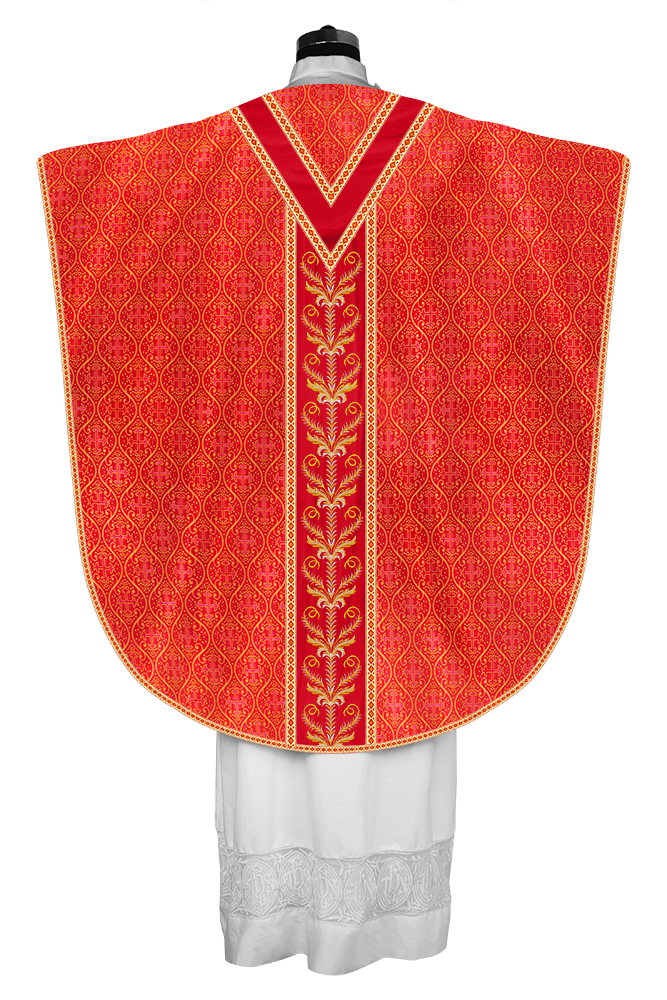 BORROMEAN CHASUBLE VESTMENT WITH LITURGICAL TRIMS