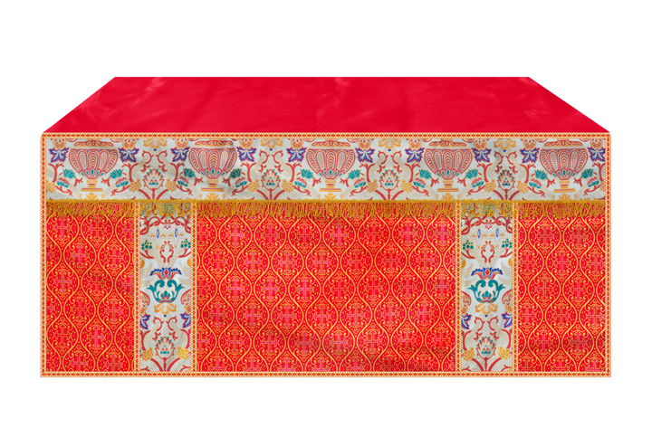 CORONATION TAPESTRY ALTAR CLOTH WITH TRIMS