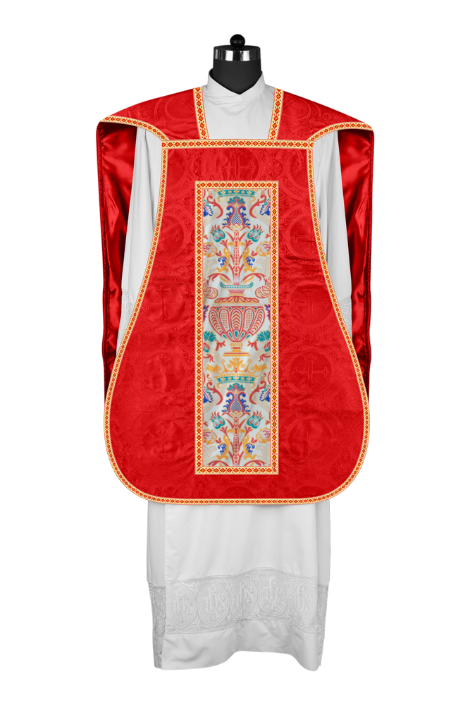 Coronation Tapestry Roman Chasuble with Braided Trims