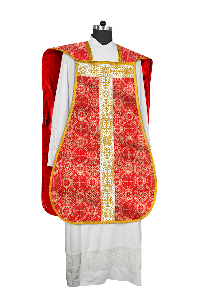 Fiddleback Vestment adorned with lace