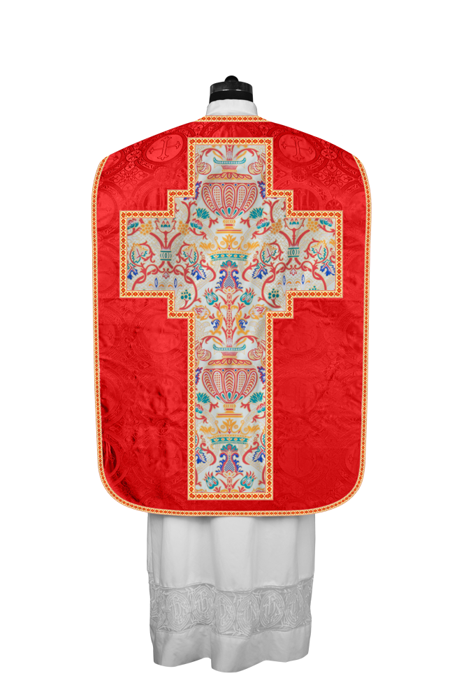 Coronation Tapestry Roman Chasuble with Braided Trims