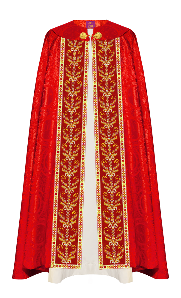 GOTHIC COPE VESTMENTS ADORNED WITH DETAILED BRAIDS