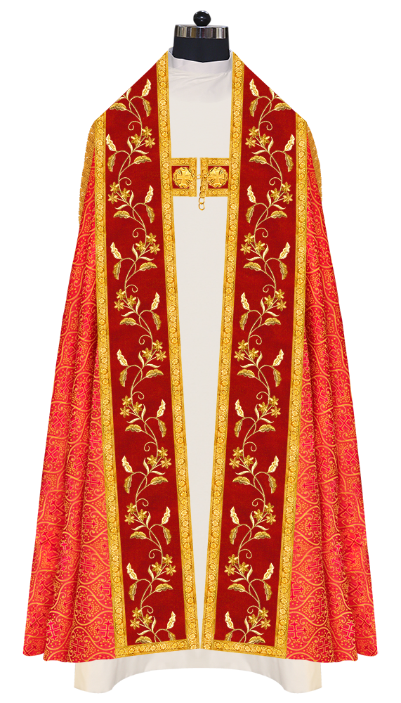 Monastic Roman cope vestments - Floral collection