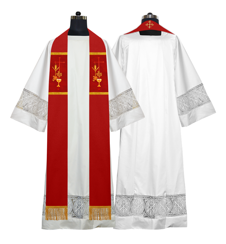 Solemn clergy overlay stole