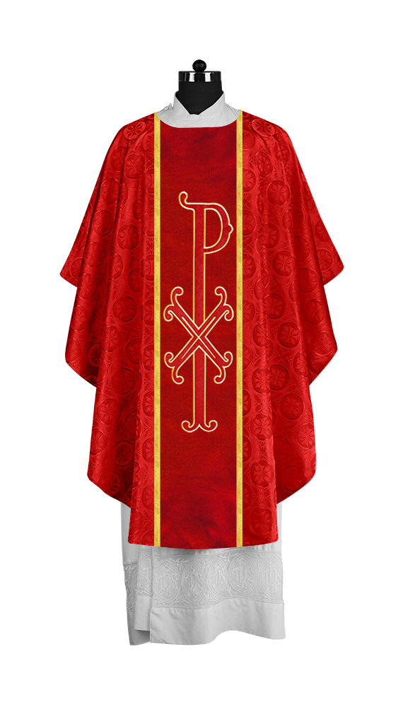 Gothic Chasuble with Ornate PAX Design