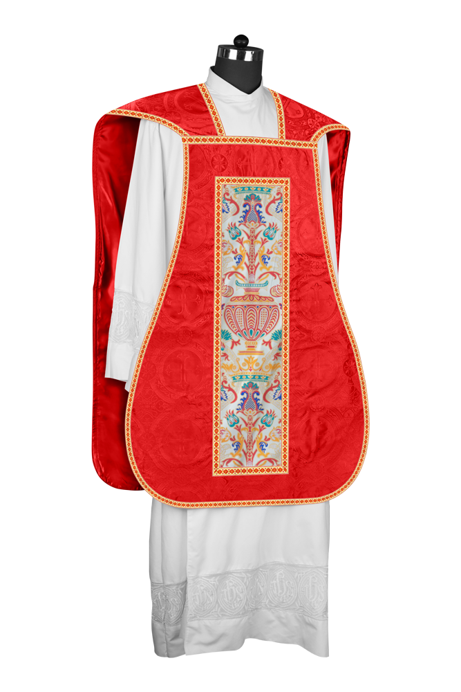 Coronation Tapestry Roman Chasuble with Braided Trims