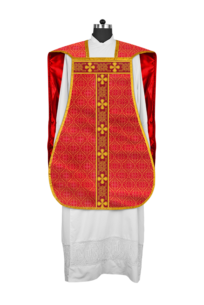 Roman chasuble adorned with lace