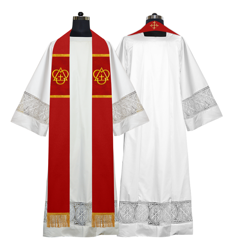 Solemn clergy overlay stole