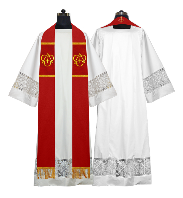 Solemn clergy overlay stole