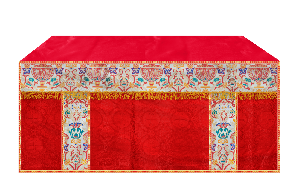 CORONATION TAPESTRY ALTAR CLOTH WITH TRIMS