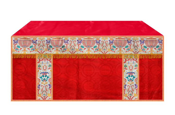 CORONATION TAPESTRY ALTAR CLOTH WITH TRIMS