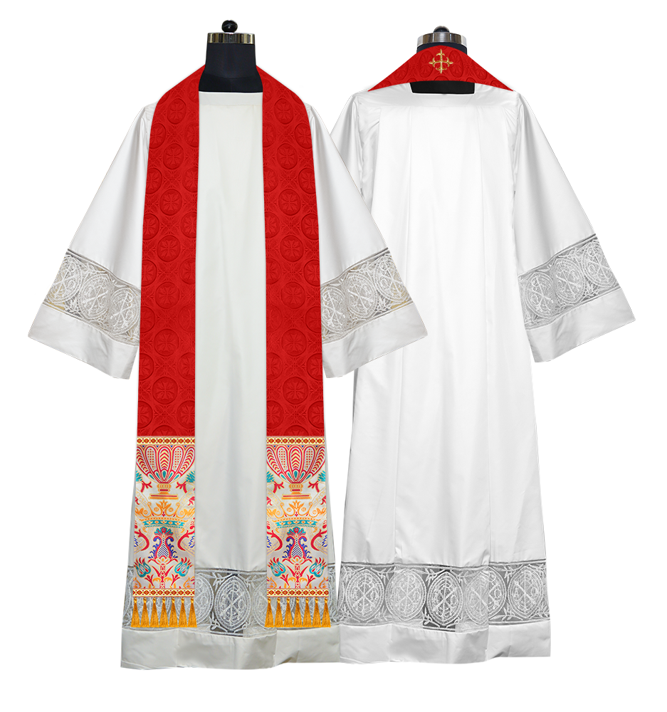 Handmade Liturgical Stole in Coronation Tapestry