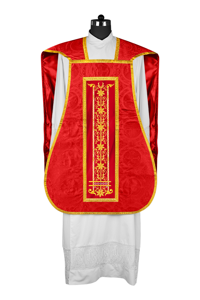 Roman embroidered chasuble vestment - Contemporary collection