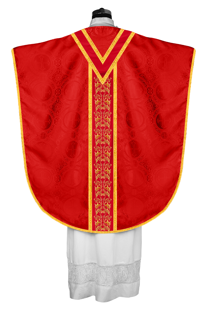 ST PHILIP NERI CHASUBLE WITH ADORNED LACE