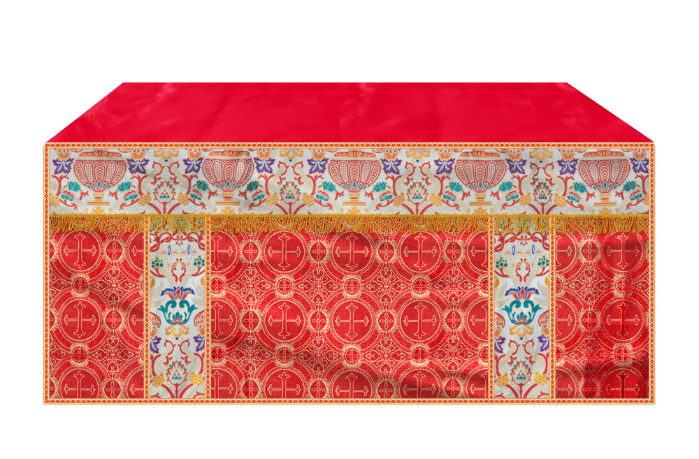 CORONATION TAPESTRY ALTAR CLOTH WITH TRIMS
