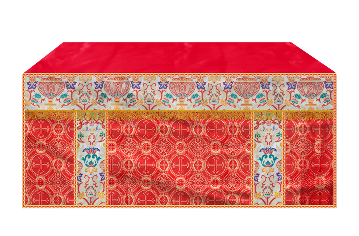 CORONATION TAPESTRY ALTAR CLOTH WITH TRIMS