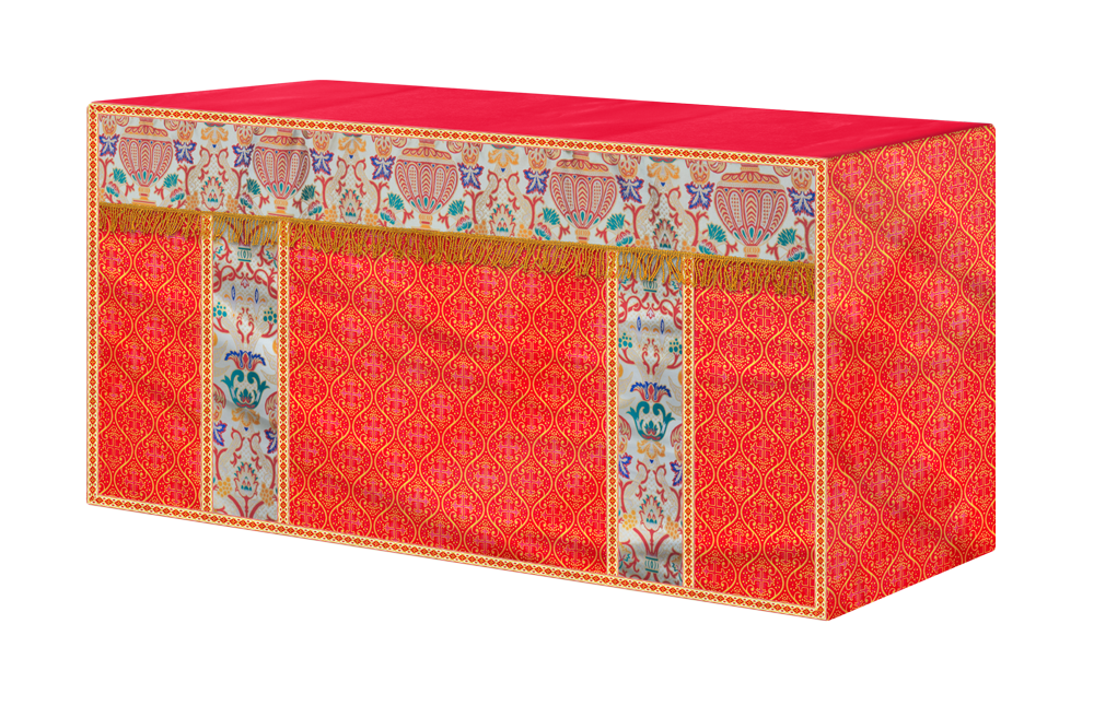 CORONATION TAPESTRY ALTAR CLOTH WITH TRIMS