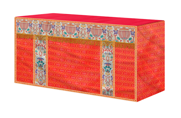 CORONATION TAPESTRY ALTAR CLOTH WITH TRIMS