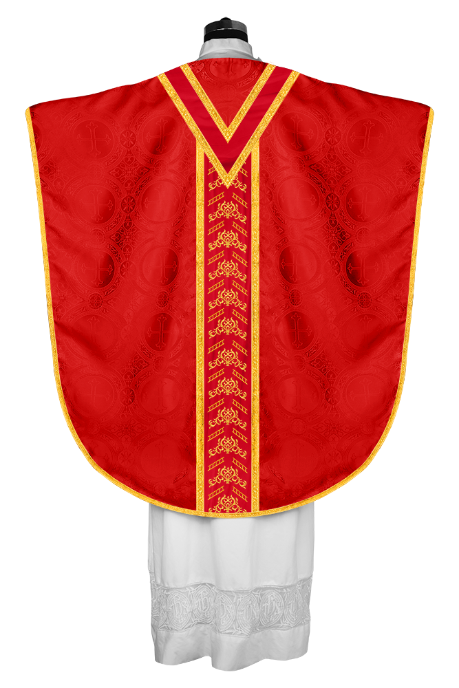 BORROMEAN CHASUBLE WITH ADORNED TRIMS