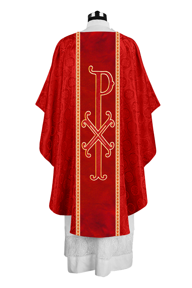 Gothic Chasuble with Ornate PAX Design