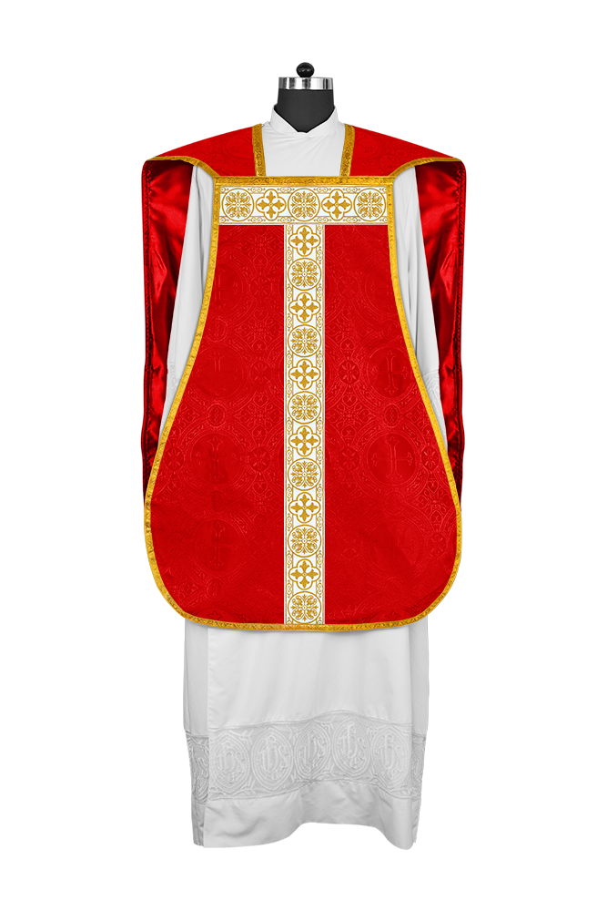 Fiddleback Vestment adorned with lace