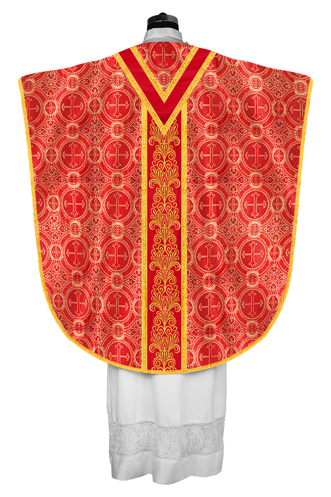 BORROMEAN CHASUBLE WITH EMBROIDERED LACE