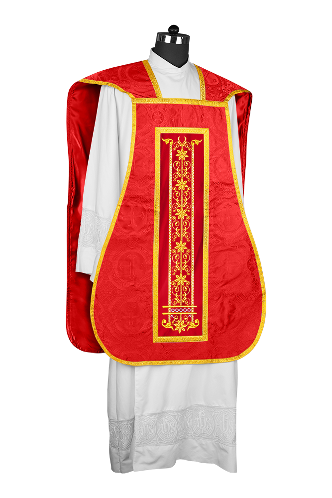 Roman embroidered chasuble vestment - Contemporary collection