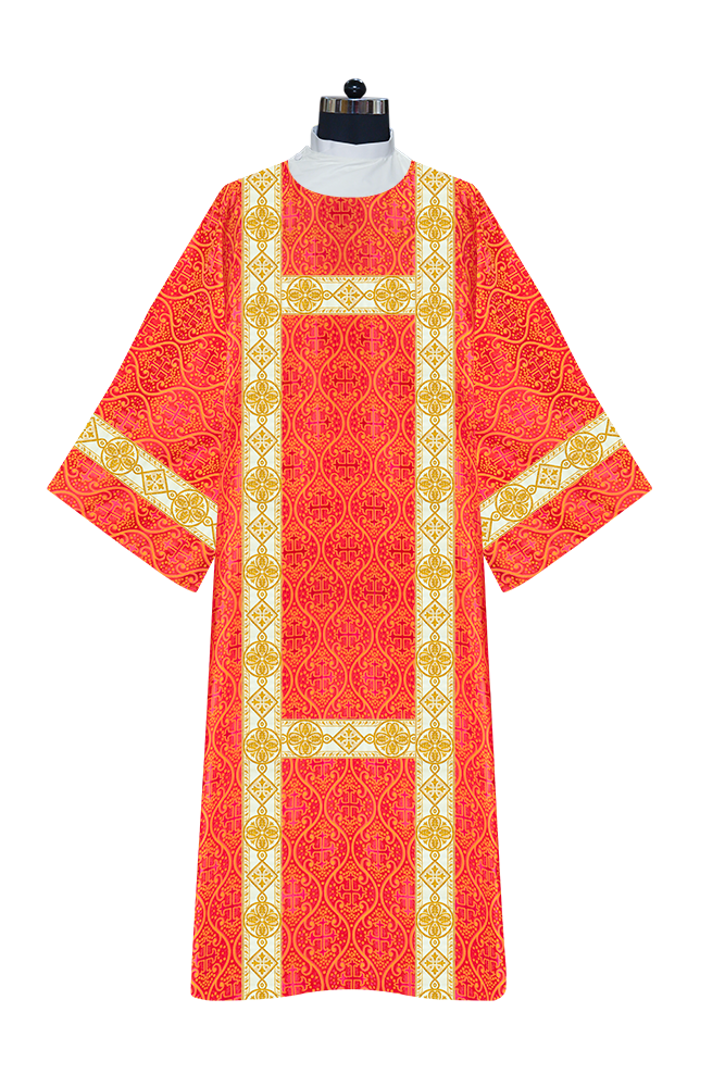 Dalmatic Vestment - White diamond lace