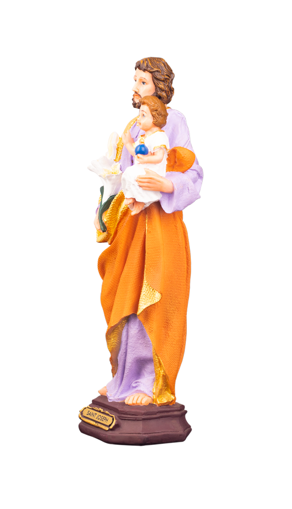 12" St. Joseph the Protector Statue – Holding Child Jesus