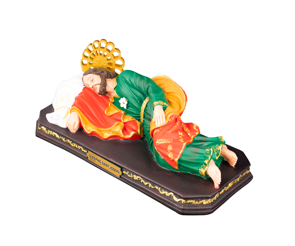12" Peaceful Sleeping Saint Joseph Statue