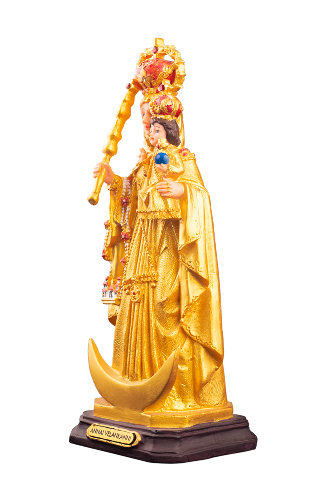 12" Our Lady of Velankanni with Infant Jesus Statue