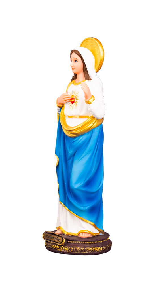 12" Sacred Heart of Mary Statue