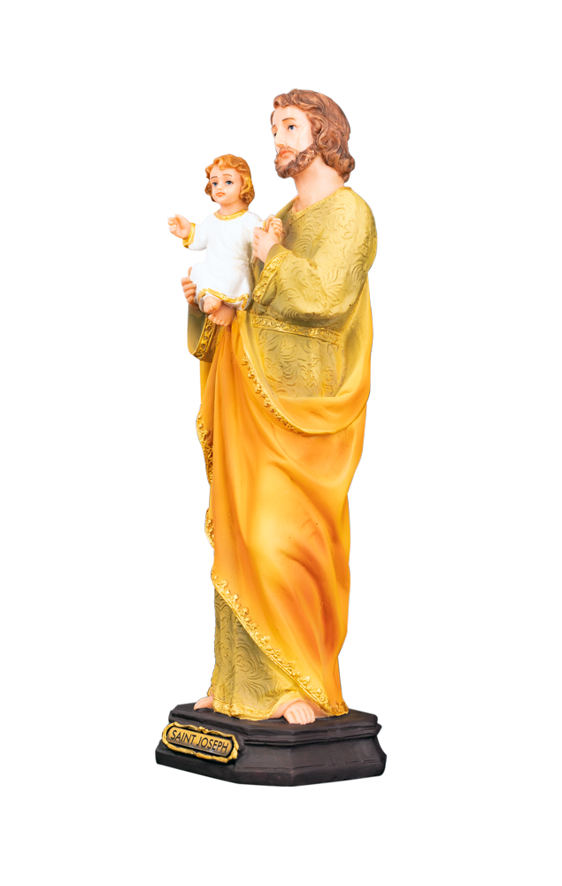 12" Saint Joseph Holding Infant Jesus