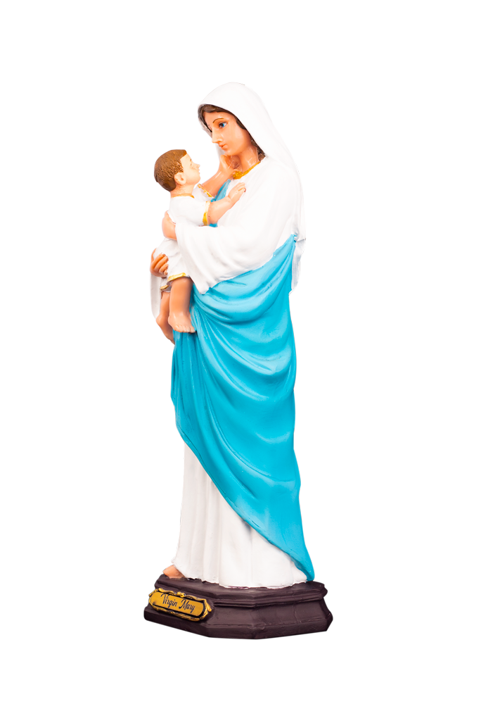 Face-to-Face Mary and Baby Jesus 12" Statue